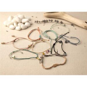 Pura Vida Bracelet Lot 9 Pc Adjustable Cord Slide Bracelets Stella & Dot Include